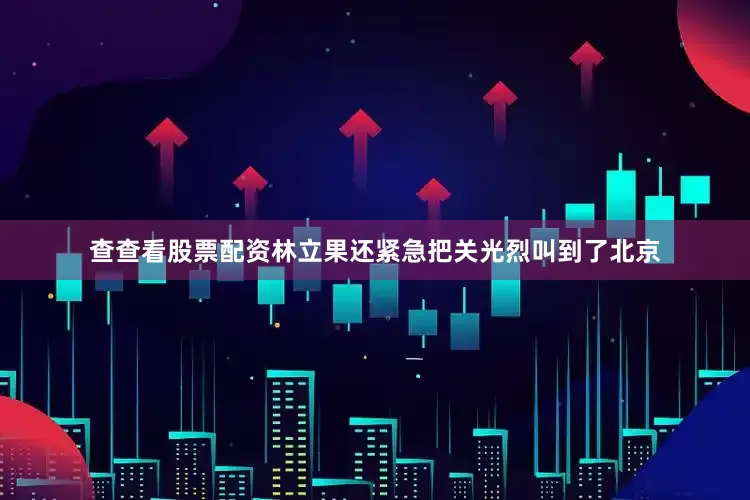 查查看股票配资林立果还紧急把关光烈叫到了北京